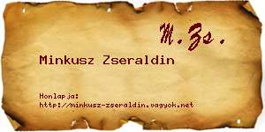 Minkusz Zseraldin névjegykártya